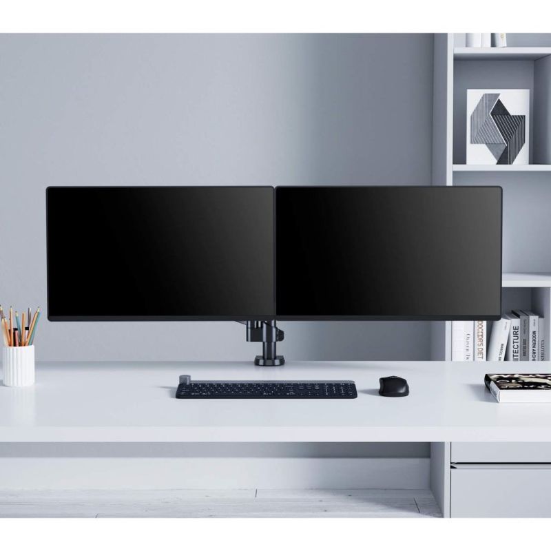9. MANHATTAN Schreibtischarm für 2x LED/LCD-Fernseher (17-32 Zoll)