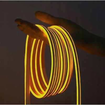 6. Vention Silikon-Neon-LED-Streifen mit IR-Fernbedienung und 12-V-Gleichstromnetzteil, 5 m