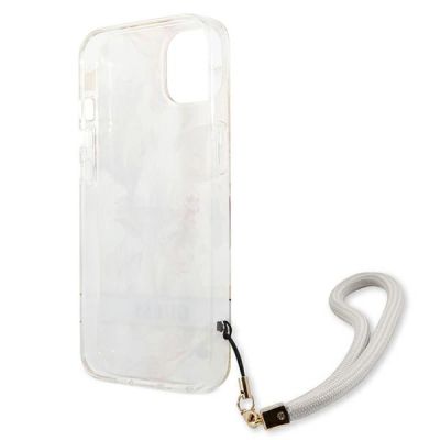 7. Guess, GUHCP13SHFLSU iPhone 13 mini 5,4" lila/lila Hardcase Flower Strap