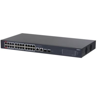 2. Dahua Technology CS4228-24GT-240 Managed Network Switch L2 Gigabit Ethernet (10/100/1000) mit PoE-Unterstützung, Schwarz