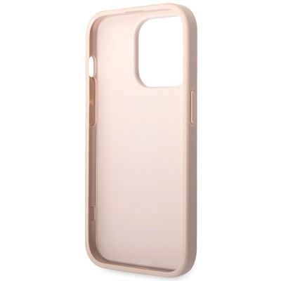7. Guess 4G Big Metal Logo Hülle für iPhone 15 Pro – Rosa