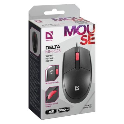 5. DEFENDER MAUS DELTA MM-523 SCHWARZ OPTISCH