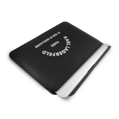 4. Karl Lagerfeld Hülle KLCS133RSGSFBK 13" schwarz/schwarz Saffiano RSG
