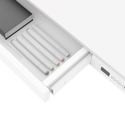 9. ACTIVEJET Schreibtisch mit elektrischer Höhenverstellung, Höhe 120 x 60 cm, ET119S, weiß