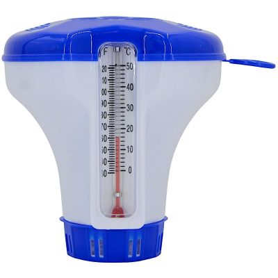 4. Thermometer mit Schwimmbadchemikalienspender 12 cm 290618