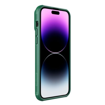 6. Nillkin CamShield S Hülle iPhone 14 Pro Max Gepanzerte Abdeckung Kameraschutz Grün