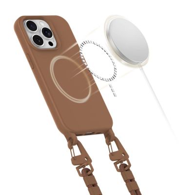 3. Tech-Protect MagNecklace MagSafe-Hülle für iPhone 15 Pro – braun
