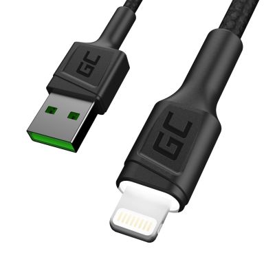 GREEN CELL KABGC05 KABEL GREEN CELL GC RAY USB - LIGHTNING 120CM, WEISSE LED, SCHNELLLADUNG
