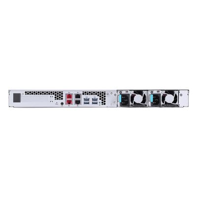 4. Asustor Lockerstor 4RD AS6504RD NAS, 1U Rack, 4x (3,5" SATA HDD/ 2,5" SSD), Intel Atom C3538, 8 GB DDR4 SODIMM (max. 128 GB), 2x 1GbE, 2x 2,5GbE, 1x PCIe Gen3, 4x USB 3.2 Gen, AES-NI, MyArchive, SSD-Caching, Snapshot, EZ Connect, EZ Sync, Schiene, Redundant 250