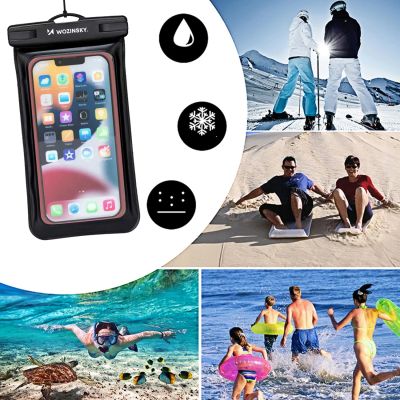 6. Wozinsky WWE-01 wasserdichte Hülle mit PVC-Armband – schwarz