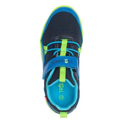 6. Trollkids Skaland Barfuß-Wanderschuhe Marineblau/Mittelblau/Vipergrün