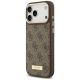 2. Guess 4G Logo Plate MagSafe Hülle für iPhone 17 Pro Max – Braun