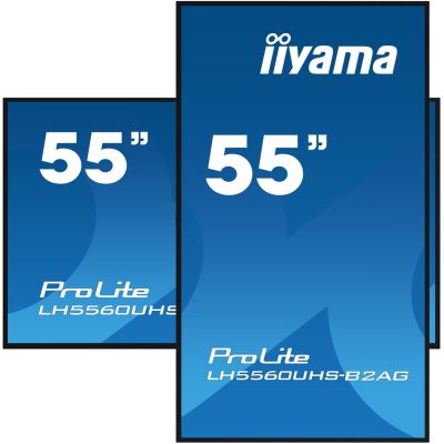 12. iiyama 55" professionelles 4K UHD Digital Signage Display mit erweiterten Steuerungs- und Anschlussmöglichkeiten.
