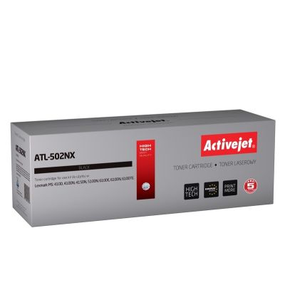 2. Activejet ATL-502NX Toner (Ersatz für Lexmark 502X/50F2X00; Supreme; 10.000 Seiten; Schwarz) – neuer Chip