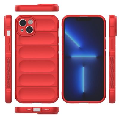 8. Magic Shield Case Hülle für iPhone 14 Plus flexible gepanzerte Hülle rot