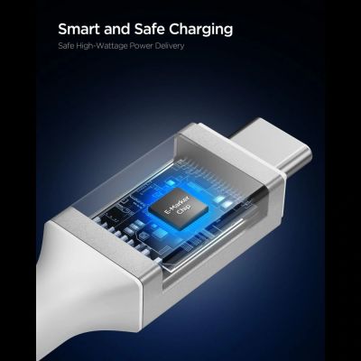5. Spigen Essential EB10015CC USB-C / USB-C 100W Kabel 150cm - Weiß