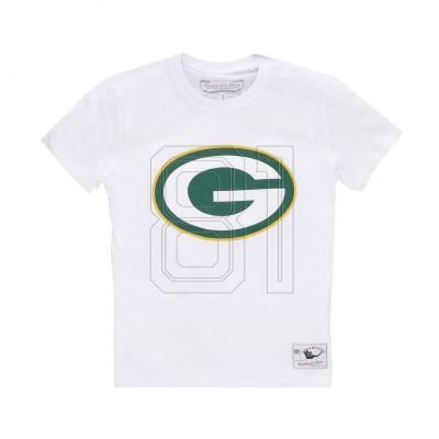 Mitchell & Ness NFL Team Logo Tee Green Bay Pacers M BMTRINTL1053-GBPWHIT