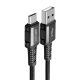 Acefast USB-Kabel - USB Typ C 1,2 m, 3 A schwarz (C1-04 schwarz)