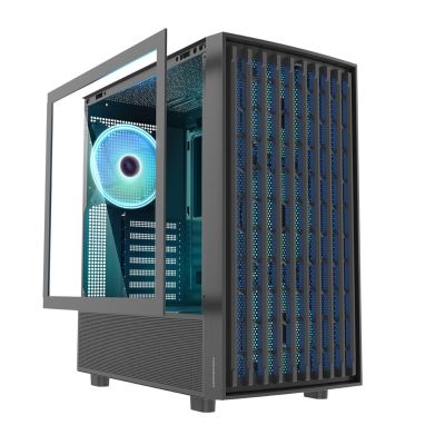 2. MODECOM BREEZE ARGB FLOW MIDI USB TYPE-C GEHÄUSE SCHWARZ