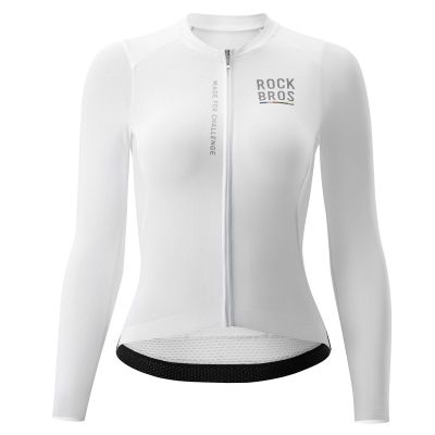 2. Rockbros 15110012003 ROAD TO SKY Damen-Radtrikot, langärmlig, Größe S – weiß