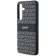 5. DKNY Leder Mono Stripe & Metal Logo Hülle für Samsung Galaxy S24 – Schwarz