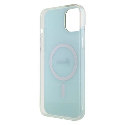 7. Guess GUHMP15MHITSQ iPhone 15 Plus 6,7" Türkis/Türkis Hardcase IML Iridescent MagSafe