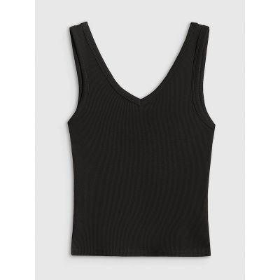 5. Schmal geschnittenes Damen-Rippstricktop 4F 4FRSS26TSLEF337-20S