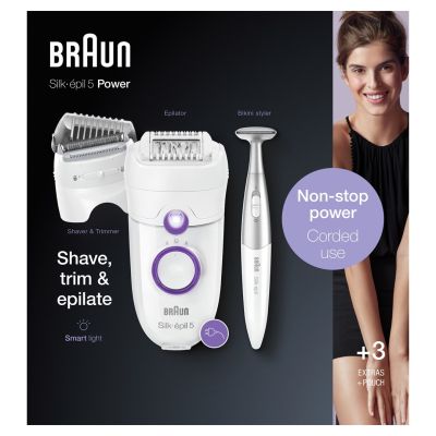 4. Braun Silk-épil 5 825 Power 28 Pinzetten Weiß, Lila