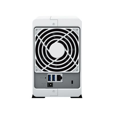 4. Synology DS223j NAS; Tower; 2x (3,5" SATA-Festplatten); Realtek RTD1619B; 1 GB DDR4, 1x 1GbE RJ-45