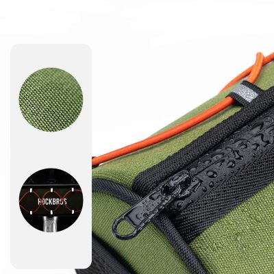 9. Rockbros TL002 ROAD TO SKY 1,5L Lenkertasche, wasserdicht – Grün
