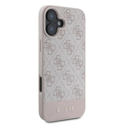 2. Guess 4G Bottom Stripe Hülle für iPhone 16 – Rosa