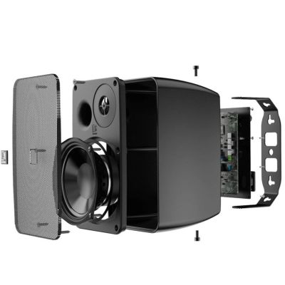 2. AUDAC 2-Wege-Stereo-Lautsprechersystem 2x40W Schwarz