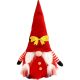 6. Dekorativer Weihnachtsmann-Gnom 40 cm mit goldener Schleife