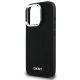 6. DKNY Plain Silver Logo MagSafe-Hülle für iPhone 16 Pro Max – Schwarz