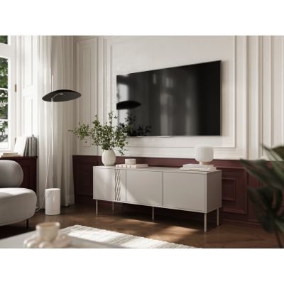 3. 3D TRESSE TV-Schrank 150x40x55 Kaschmir matt