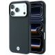 BMW Kevlar-Metall-Logo MagSafe Hülle für iPhone 18 Pro Max / 17 Pro Max – Dunkelgrau