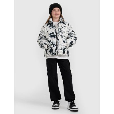 9. Mädchen-Daunenjacke mit Synthetikfüllung 4F 4FJRAW25TDJAF0748-11A