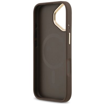 7. Guess 4G PU Classic Logo MagSafe Hülle für iPhone 17 - Braun