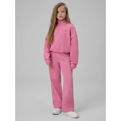 6. Normales Sweatshirt ohne Kapuze für Mädchen 4F 4FJRSS26TSWSF2625-54S