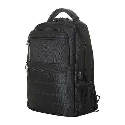 Vention KRK 20l wasserdichter Laptop-Rucksack mit USB-Anschluss und Diebstahlsicherung, Schwarz