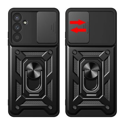 2. Hybrid Armor Camshield Hülle für Samsung Galaxy A37 - Schwarz