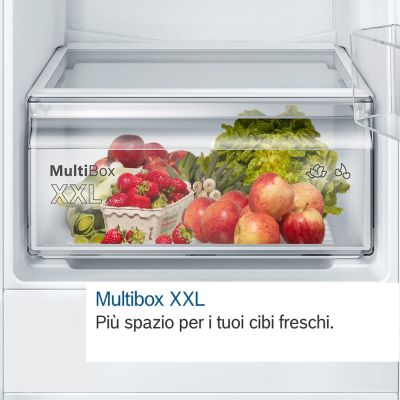 4. Einbau-Kühl-Gefrierkombination BOSCH KIN86NSE0 mit Gefrierfach unten, 177,2 x 54,1 cm, Schlepptür, NoFrost