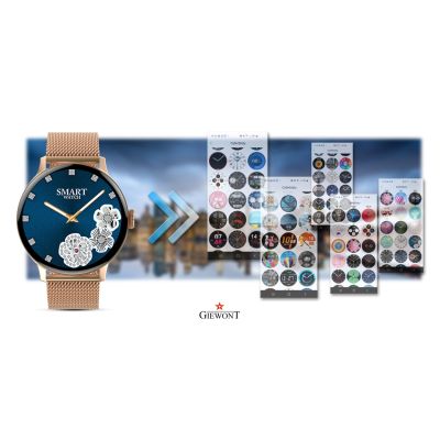 4. GIEWONT Damen-Smartwatch GW330-1 in Roségold