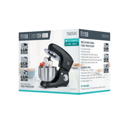 7. TEESA EASY COOK EINZELNE SCHWARZE KÜCHE PROBOT