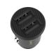 3. Baseus Grain Autoladegerät CCALL-ML01 Mini-Ladegerät 2x USB-A 3,1A - Schwarz
