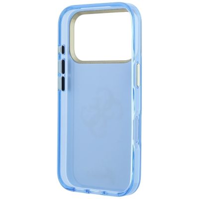 7. Guess IML 4G Script Metallhülle für iPhone 18 Pro Max / 17 Pro Max – Hellblau