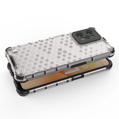 3. Gepanzerte Wabenhülle mit Gelrahmen Realme C31 transparent
