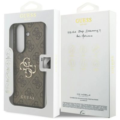 8. Guess Big 4G Logo Classic Logo Hülle für Samsung Galaxy Z Fold7 - Braun