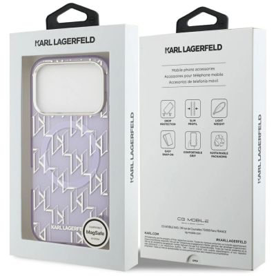 8. Karl Lagerfeld IML KL Monogram MagSafe Case für iPhone 17 Pro Max - Lila