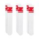Nike Everyday Elevated Crew Socken, 3 Paar, Weiß und Rot, IM7949 900
